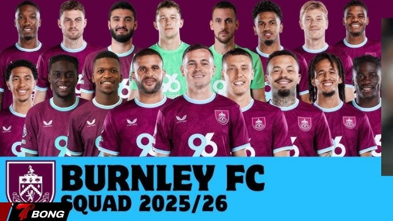 Đội hình đầy đủ mùa giải hiện tại của Burnley